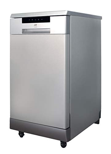SPT SD-9263SSA 18″ Wide Portable Stainless Steel Dishwasher with ENERGY STAR, 6 Wash Programs, 8 Place Settings and Stainless Steel Tub – Stainless Steel