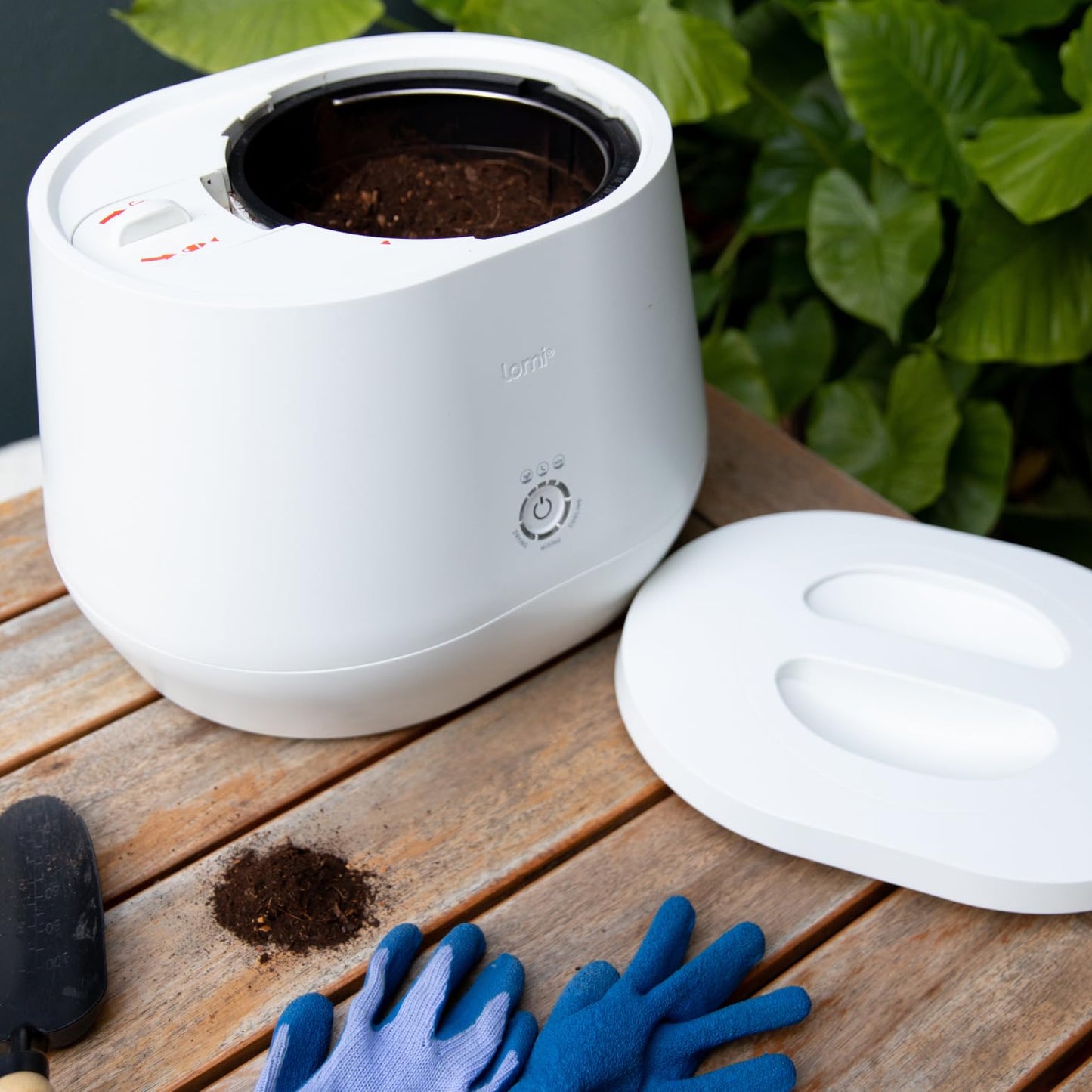 Lomi 1 | World’s First Smart Waste™ Home Food Upcycler | Turn Waste into Natural Fertilizer with a Single Button with Lomi 1, The Smart Waste™ Electric Kitchen Food Recycler